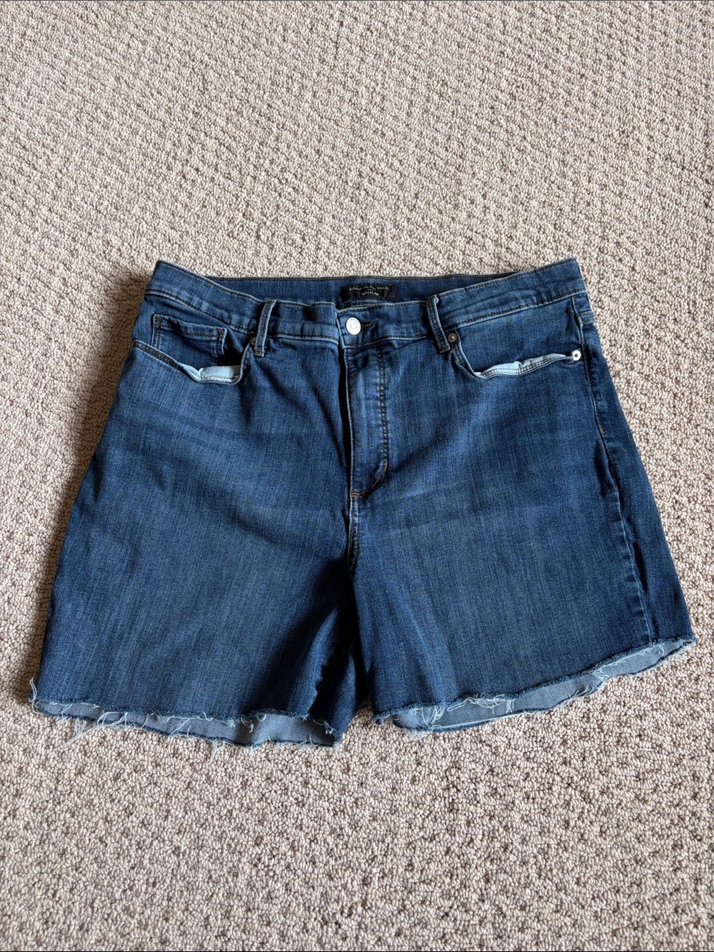 Banana Republic Dark Blue Denim Cutoff Shorts - Picture 2 of 5